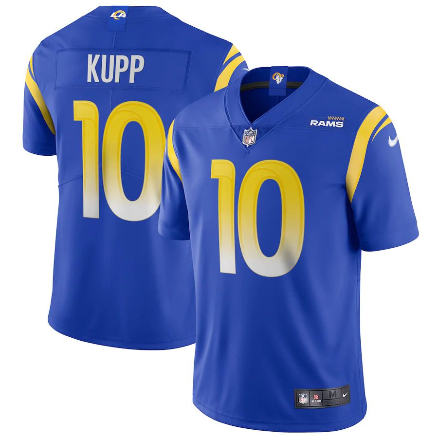 Men Los Angeles Rams #10 Cooper Kupp Nike Royal Vapor Limited NFL Jersey